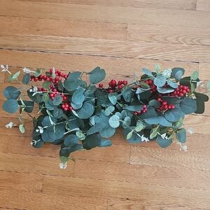 Festive Green and Red Holiday Garland